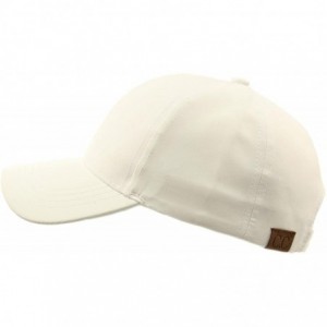 Baseball Caps Everyday Unisex Light Plain Blank Baseball Sun Visor Solid Cap Dad Hat - White - C717YGZX78A $25.29