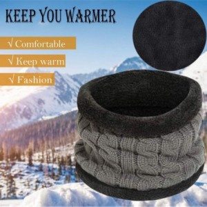 Winter Beanie hat- Warm Knit Hat Thick Fleece Lined Winter Hat for Men ...