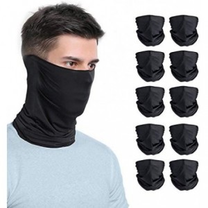 Balaclavas Bandanas Neck Gaiter Face Cover Scarf- Dust Wind Headwear Bandana for Men Women - 10 Pcs - CB198886XUO $38.55
