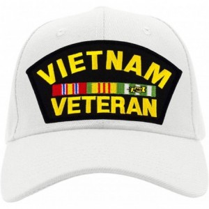 Baseball Caps Vietnam Veteran Hat/Ballcap Adjustable-Back"One Size Fits Most" - White - CG18QHMKAIH $45.48