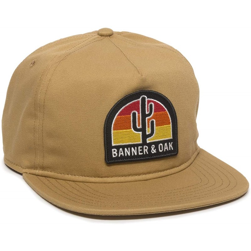 Baseball Caps Switchback Embroidered Scout Patch Hat - Adjustable Baseball Cap w/Plastic Snapback Closure - Khaki - CL18ORUG7...