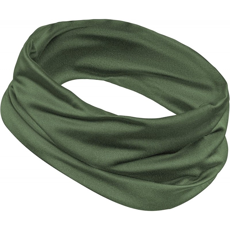 Headbands Cooling Gaiter Bandana Headband Scarf - Forest Green - CH182KI8CKS $27.08