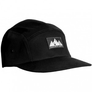 Baseball Caps Panel Hat - Flat Brim Baseball Snapback Cap Top Alaska Gift Black - Black - CR12EKO7I0D $12.55