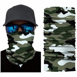 Balaclavas Seamless Face Mask Neck Gaiter UV Protection Windproof Face Mask Scarf - Army a - CC194KAS5UK $12.69