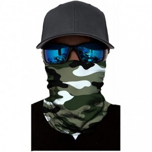 Balaclavas Seamless Face Mask Neck Gaiter UV Protection Windproof Face Mask Scarf - Army a - CC194KAS5UK $12.69