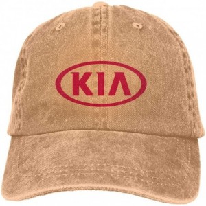 Skullies & Beanies Custom KIA_Car Logo Fashion Hat Cap for Men Black - Natural - CT18SQR0KT7 $31.26
