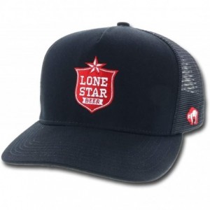 Baseball Caps Lone Star Beer Patch Adjustable Snapback Hat - Black - CZ18OD7DWY2 $67.20