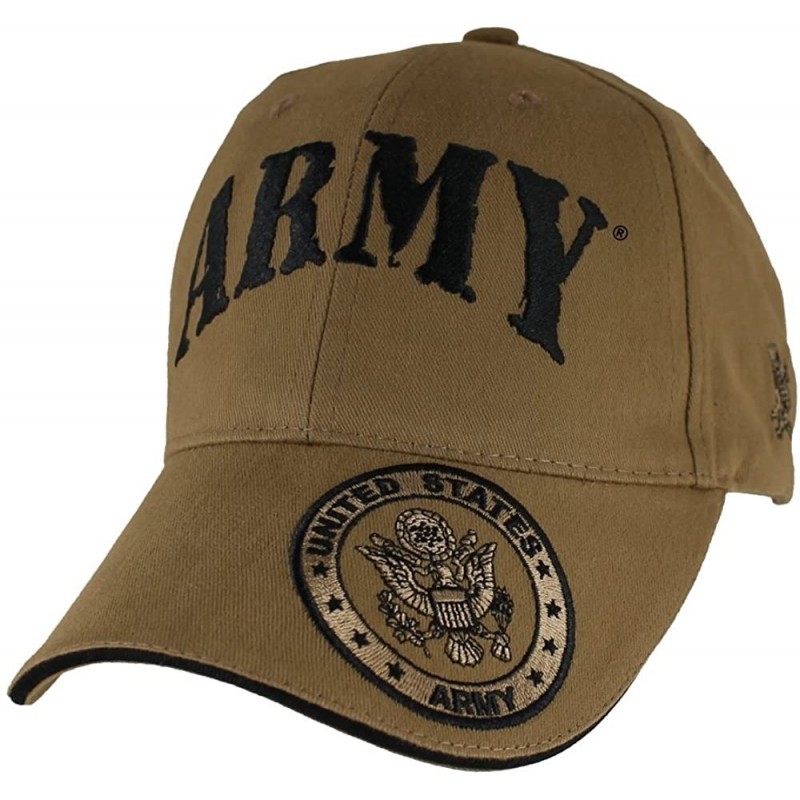 Baseball Caps U.S. Army Seal Hat - Coyote Brown Baseball Cap 6649 - C712NYLBPQX $33.35