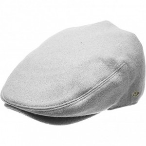 Newsboy Caps Men's Premium Wool Blend Classic Flat IVY newsboy Collection Hat - 1581-l. Gray - C41865KSGN3 $33.42
