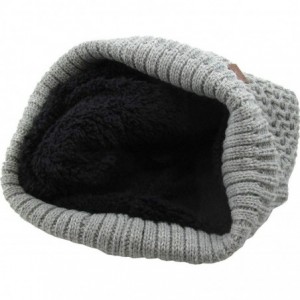 Skullies & Beanies Men Women Knit Winter Warmers Hat Daily Slouchy Hats Beanie Skull Cap - 2.4) Very Warm Gray - CJ185UY2C4I ...