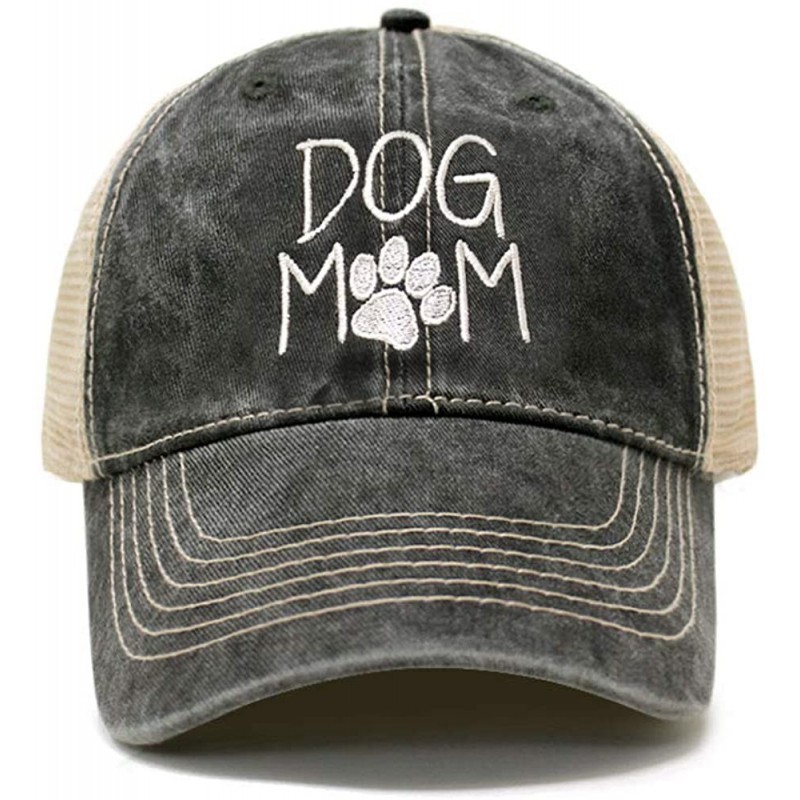 Baseball Caps Dog Mom Dad Hat Cotton Baseball Cap Polo Style Low Profile - Tc101 Charcoal - C918U92REWD $25.77