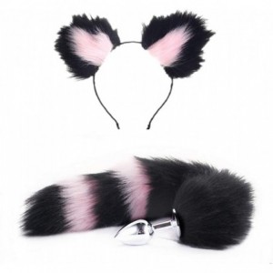 Headbands Plush Trainer Kits Stainless Steel Bunny Toy with Tail Set - 2 - CL18S0WQ8LW $34.06