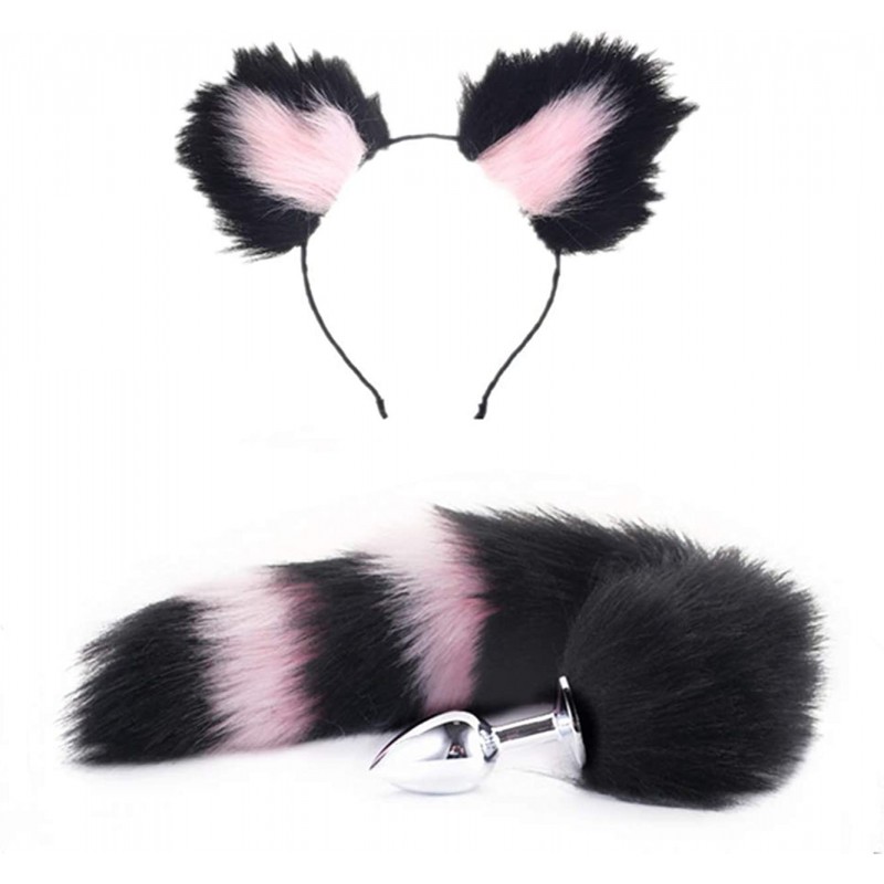 Headbands Plush Trainer Kits Stainless Steel Bunny Toy with Tail Set - 2 - CL18S0WQ8LW $38.20