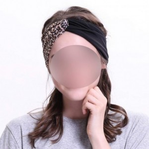 Headbands Leopard Headbands Hairbands Headband Bandanas - Purple - C118X40SDKU $28.26