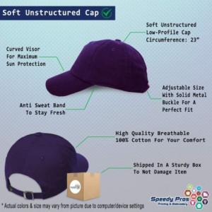 Baseball Caps Custom Soft Baseball Cap Tennis Sports B Embroidery Dad Hats for Men & Women - Purple - CT18SLSKQ0Q $21.20