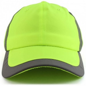 Baseball Caps High Visibility Reflective Safety Baseball Cap - Neon Yellow - CN192T94S32 $9.25