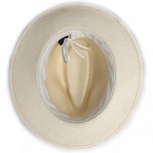 Sun Hats Women's Monterey Fedora- Elegant Fedora- Modern Style- Designed in Australia - Natural - CD18M54G4Y2 $103.70