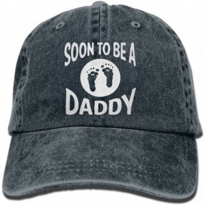 Baseball Caps Soon to Be A Daddy Men's Great Baseball Cap Trucker Style Hat Casual Cap - Navy - CY184HURG3L $27.44