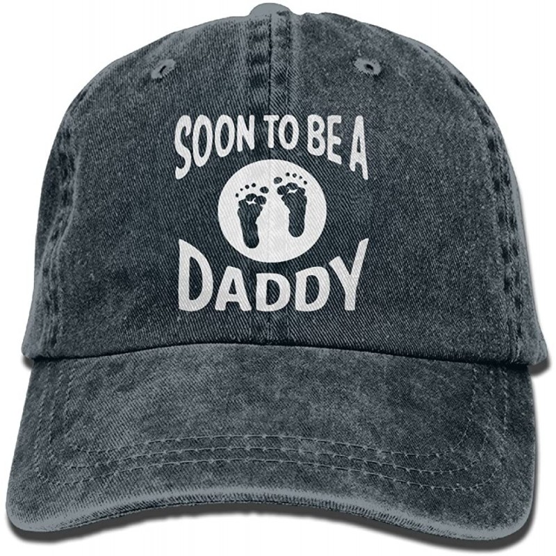 Baseball Caps Soon to Be A Daddy Men's Great Baseball Cap Trucker Style Hat Casual Cap - Navy - CY184HURG3L $15.87