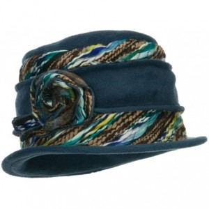 Bucket Hats Women's Polar Fleece Winter Bucket Hat - Blue - C2126E69Y0R $77.94