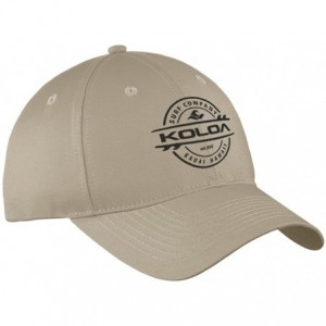 Baseball Caps Classic Cotton Dad Hats. Low Profile Adjustable Caps - Khaki/Black - CG12MCYY0BN $34.15