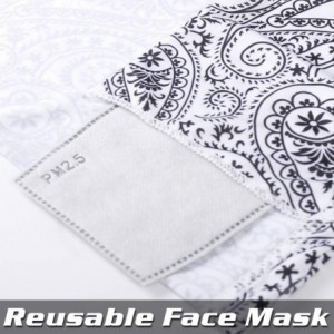 Balaclavas Printed Neck Gaiter with Carbon Filter- UV Protection Face Cover for Hot Summer Cycling Hiking Sport Outdoor - C51...