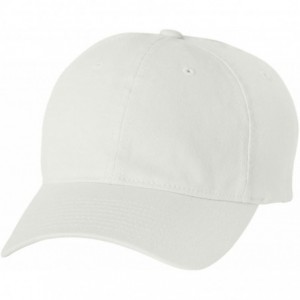 Baseball Caps Flexfit Men's Low-Profile Unstructured Fitted Dad Cap - White - CH18R7300CE $40.58
