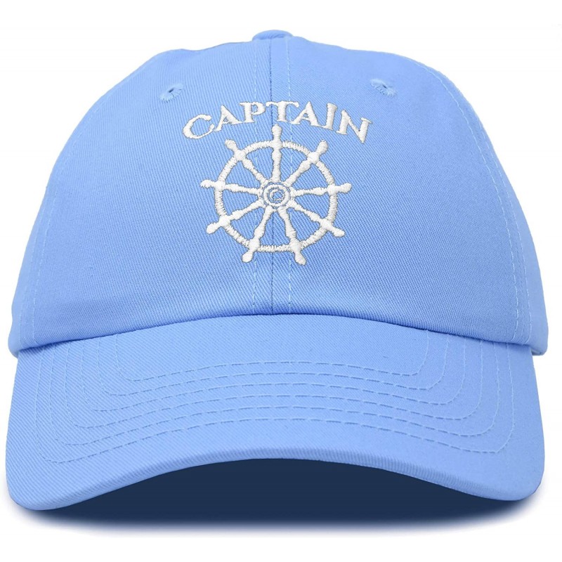 Baseball Caps Captain Hat Sailing Baseball Cap Navy Gift Boating Men Women - Light Blue - CC18WHARRYG $13.24