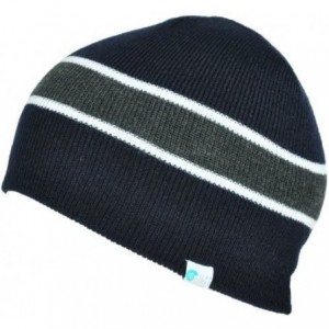 Skullies & Beanies striped mens/womens warm beanie snowboarding winter hats - Navy - CG116IR8I05 $21.03