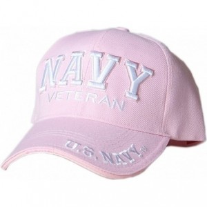 Baseball Caps Navy Veteran Pink Cap - CN11P0B48JZ $43.58