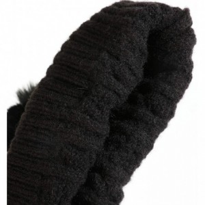 Skullies & Beanies Womens Winter Beanie Hat- Faux Fur Hats Wool Soft Warm Thread Handmade Thick Knit Hat Women - CP18XQCCL8A ...