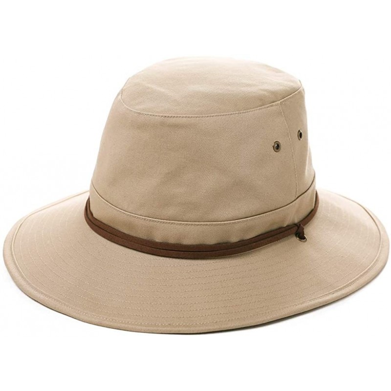 Sun Hats FANCET Bucket Hat for Women Foldable Sun UV SPF Cotton Hunting Fishing - 00706_khaki - CG18RS9CC4H $16.92