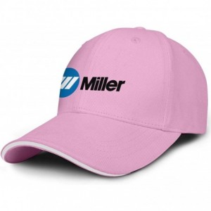 Baseball Caps Mens Miller-Electric- Baseball Caps Vintage Adjustable Trucker Hats Golf Caps - Pink-41 - CI18ZLGYEE7 $38.58