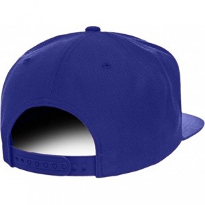 Baseball Caps Brownie Embroidered Flat Bill Adjustable Snapback Cap - Royal - C712N8RZKVP $18.51