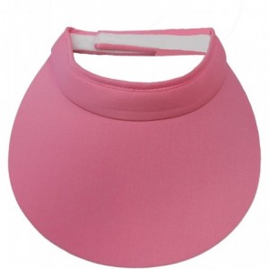 Visors Extra Wide Cloth Visor [Style 222] - Pink - C718WEMKHMQ $25.83