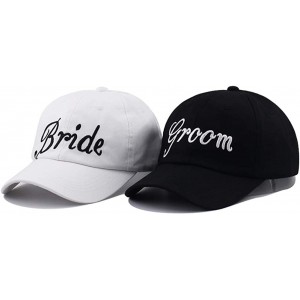 Baseball Caps Bride Groom Baseball Cap Cotton Embroidery Bachelorette Hats Women Wedding Preparewear Trucker Caps Adjustable ...