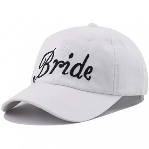 Baseball Caps Bride Groom Baseball Cap Cotton Embroidery Bachelorette Hats Women Wedding Preparewear Trucker Caps Adjustable ...
