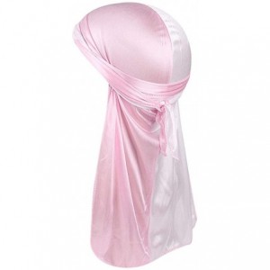 Skullies & Beanies Unisex Men Women's Fashion Velvet Bandana Hat Durag Rag Tail Headwrap Headwear - Pink 1 - CD18TGEXX0M $14.42