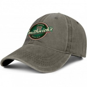 Baseball Caps Guinness Smithwicks Mens Womens Denim Baseball Hat Adjustable Snapback Sun Cap - Brown-146 - CV18WEKCSH6 $34.08