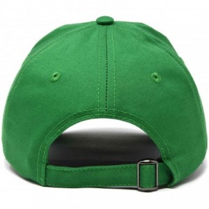 Baseball Caps Alien Head Baseball Cap Mens and Womens Hat - Kelly Green - C418M64RLO9 $11.86