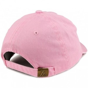 Baseball Caps World's Best Mom Embroidered Pigment Dyed Low Profile Cotton Cap - Pink - C112GPQYF6T $20.91