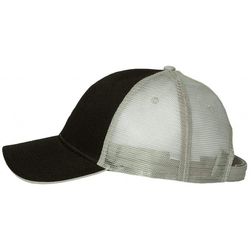 Baseball Caps Sandwich Trucker Cap - Black/Grey - CW11J95L9OF $17.66