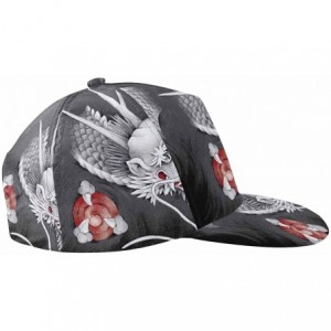 Skullies & Beanies Japanese Dragon Snapback Hat Hip Hop Baseball Cap - CC18EIHXOM2 $42.31