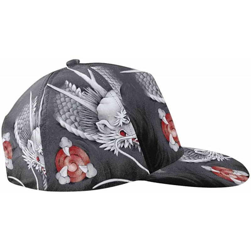 Skullies & Beanies Japanese Dragon Snapback Hat Hip Hop Baseball Cap - CC18EIHXOM2 $18.44