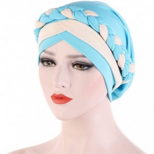 Skullies & Beanies Chemo Cancer Head Hat Cap Ethnic Bohemia Pre-Tied Twisted Braid Hair Cover Wrap Turban Headwear - CY192EN6...