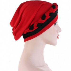 Skullies & Beanies Chemo Cancer Head Hat Cap Ethnic Bohemia Pre-Tied Twisted Braid Hair Cover Wrap Turban Headwear - CY192EN6...