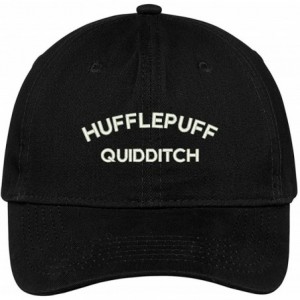 Baseball Caps Hufflepuff Quidditch Embroidered Soft Cotton Adjustable Cap Dad Hat - Black - CQ12O89GY1Z $33.93