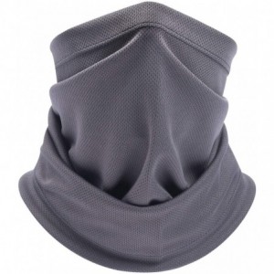 Balaclavas Summer Face Scarf Neck Gaiter Cooling Dustproof Masks 3 Pack - Gray- Black- White - C618RINN3SW $26.00