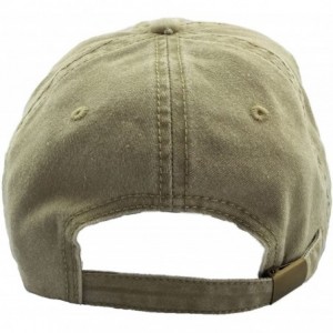 Baseball Caps Future NASA Worm Meatball Logo Embroidered Washed Space DAD Cap - Khaki - CL18582UK7L $9.52