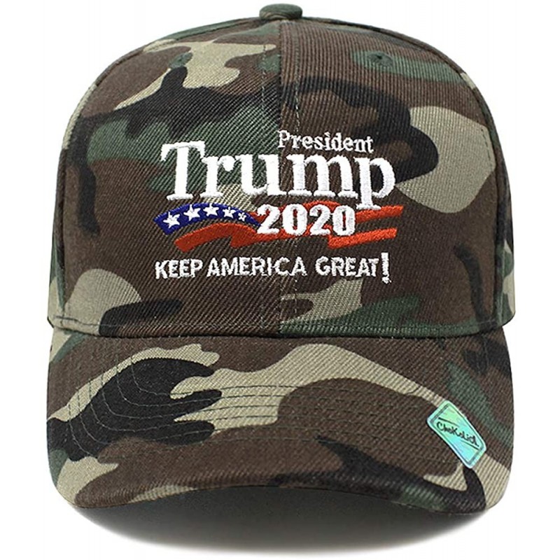 Baseball Caps Trump 2020 Keep America Great Campaign Embroidered US Hat Baseball Ball Cap Hook and Loop Back Closure - CS18NE...
